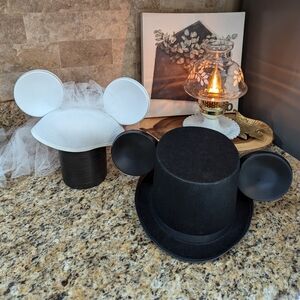 1996 Mickey and Minnie bride and groom hats